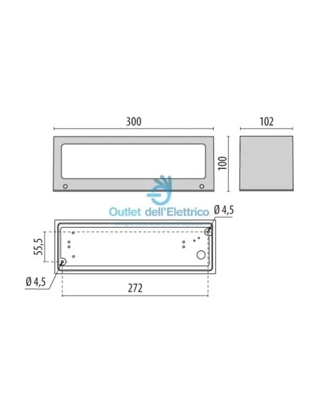 Performance in lighting 303566 Quasar 30 led-32w 3k bi gr94
